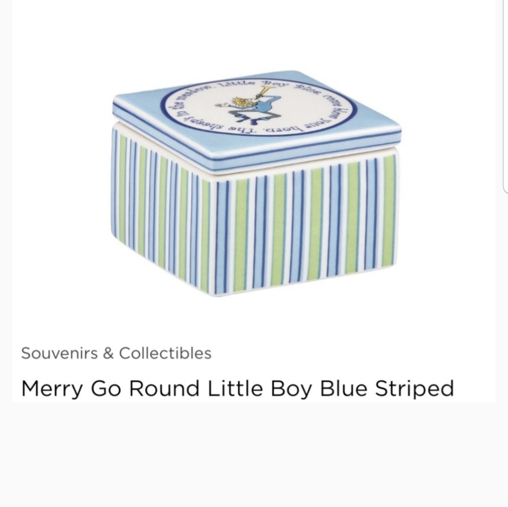 GORHAM Little Boy Blue trinket box. NWT